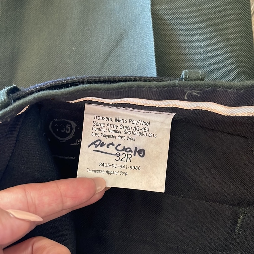 DACP BY TENNESSEE APPAREL CORP. US AIR FORCE MILITARY DRESS TROUSERS PANTS. 32 - Picture 14 of 14